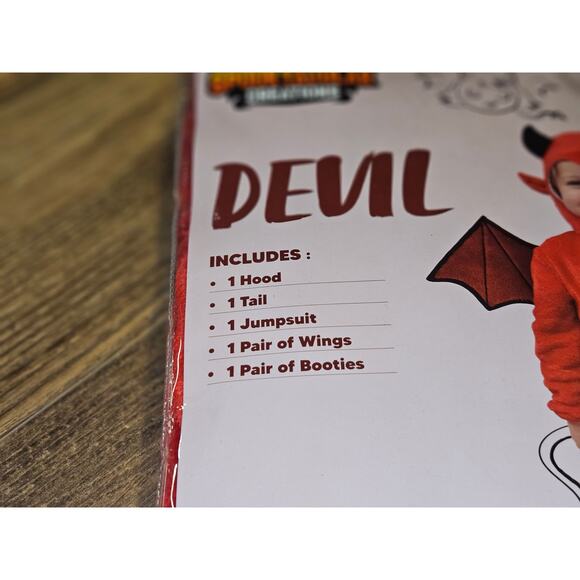 Spooktacular Creations Devil Halloween Costume Toddler Size 18-24 Months - Picture 4 of 7